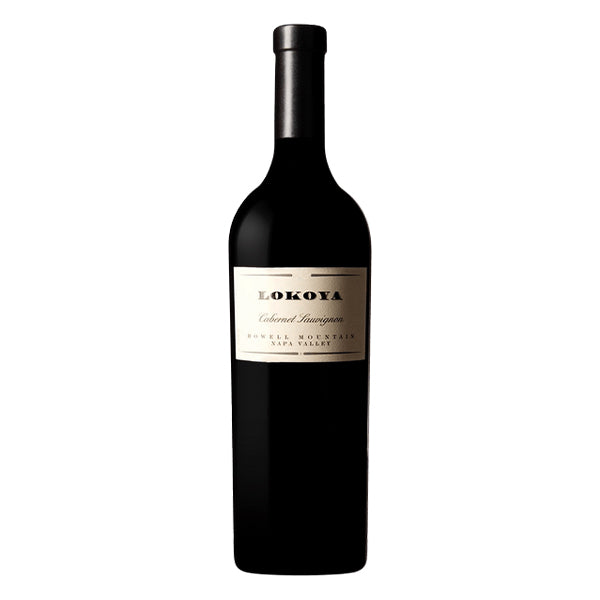 Lokoya Winery Cabernet-Sauvignon Howell Mountain Red Wine bottle with white minimalist label