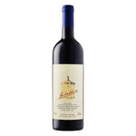 Tenuta San Guido Guidalberto White Wine bottle with blue topper and label showing image of chateaux